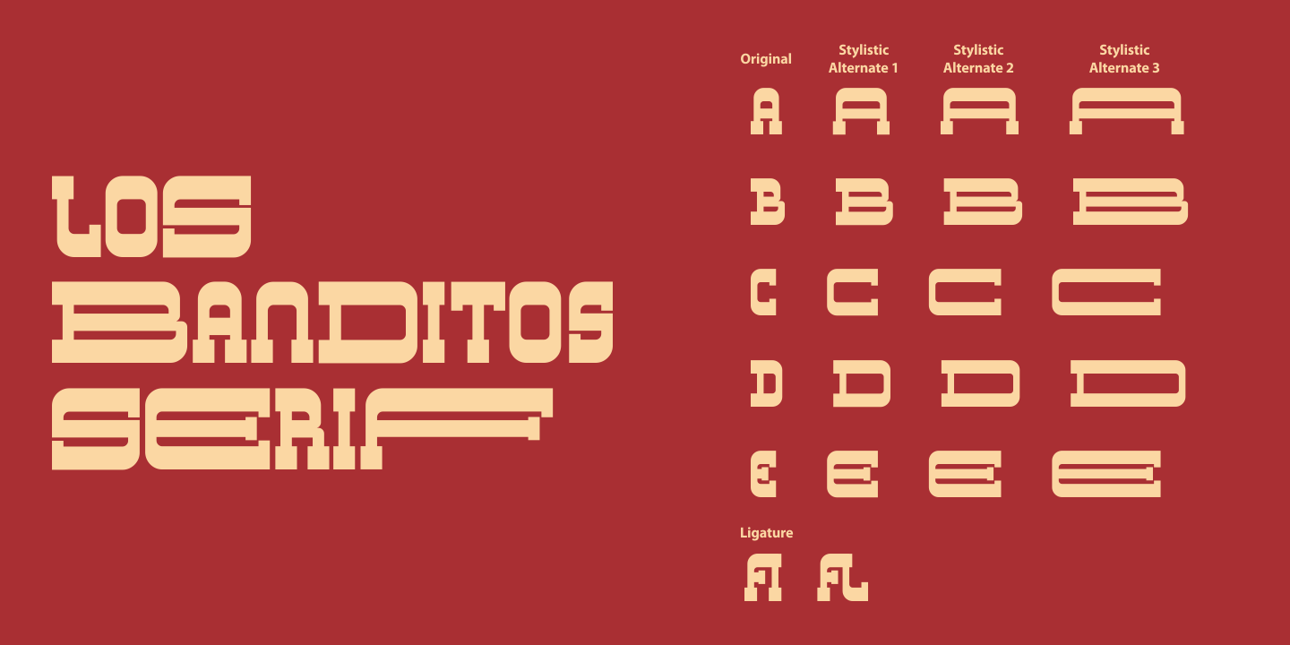 Example font Los Banditos #9